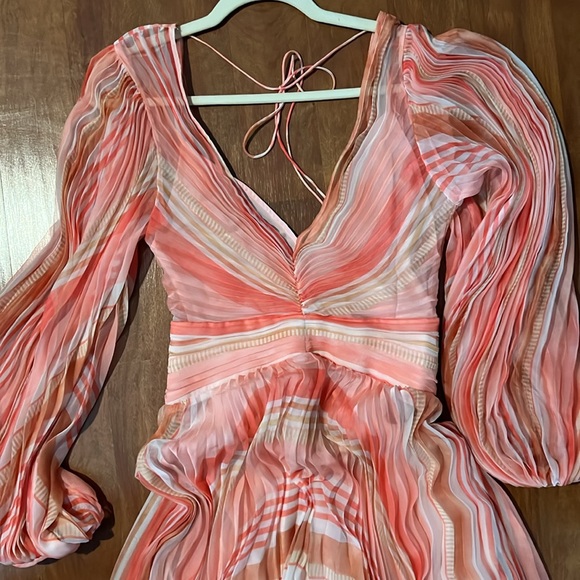 Acler NWT Astone Stripe Midi Dress US 4 - Picture 9 of 9